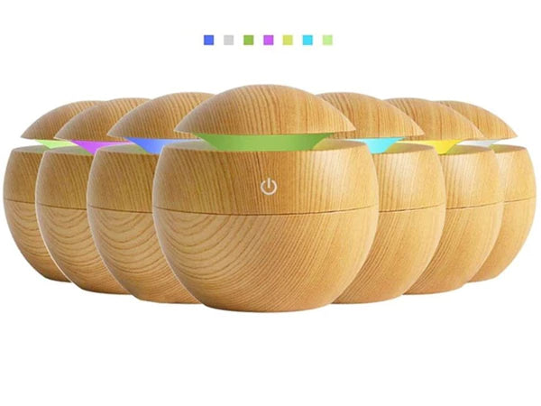 Diffusore di Aromi 150ml con 7 Colori di Luci Pulsante a sfioramento