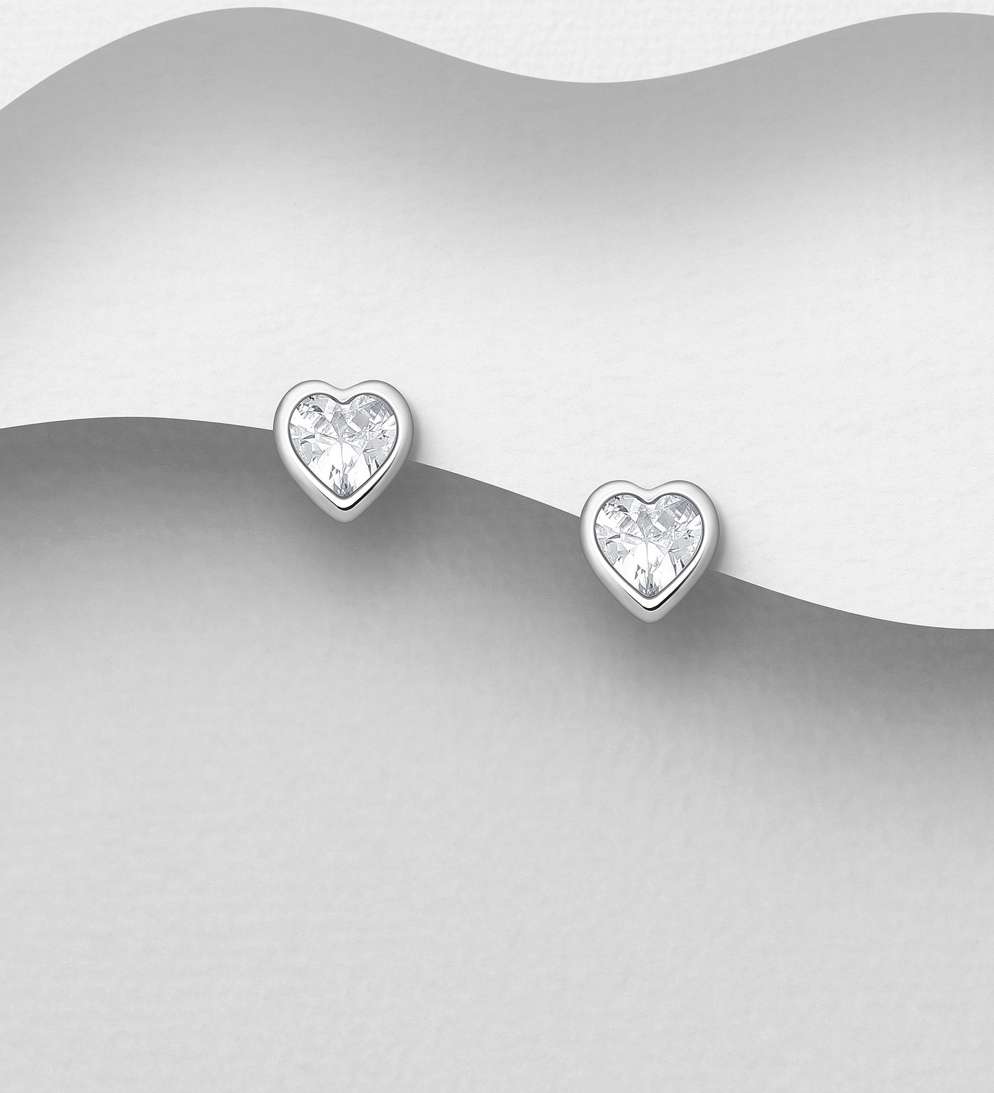 ORECCHINI CUORE BRILLANTE