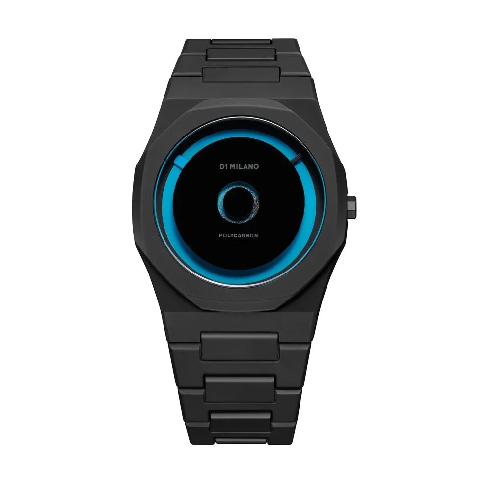 D1 MILANO Mod. POLYCARBON BLUE LED - D1-PCBJ28