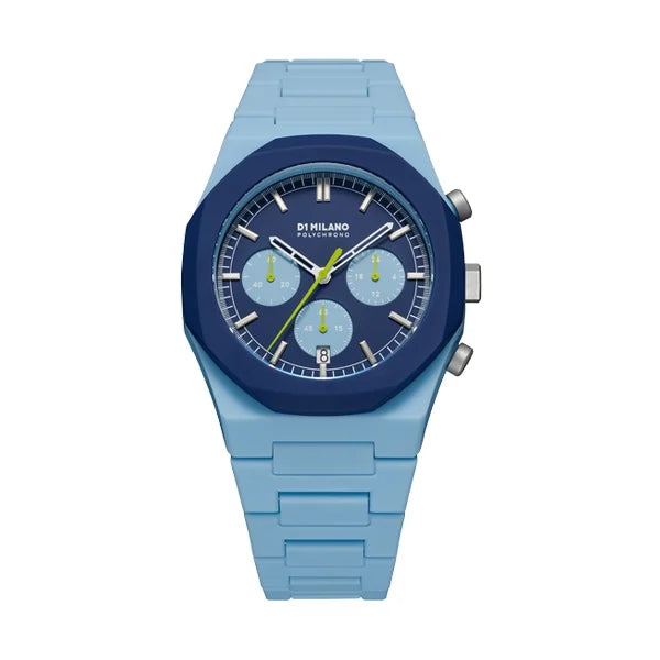 D1 MILANO Mod. POLYCHRONO BLUE BLAST - D1-PHBJ03