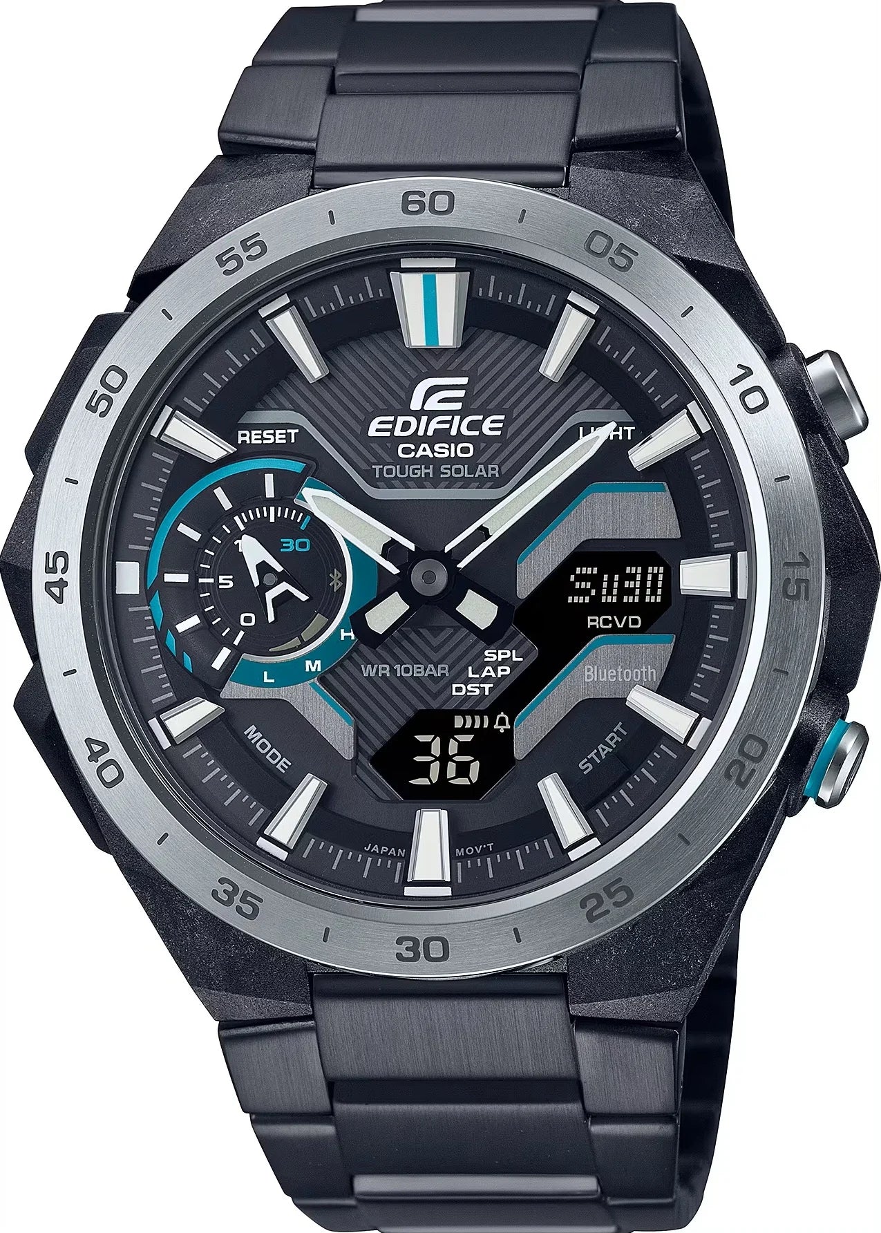 OROLOGIO CASIO EDIFICE Mod. WINDFLOW - F1 Chronograph. Tough Solar. ECB-2200DD-1AEF