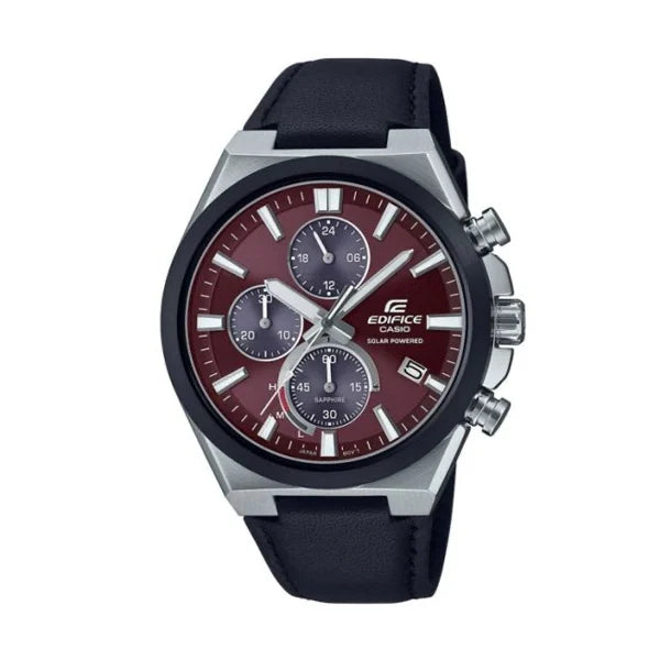 OROLOGIO CASIO EDIFICE Mod. SPORT CHRONOGRAPHSOLAR POWERED, LEATHER- RED EFS-S630BL-5AVUEF