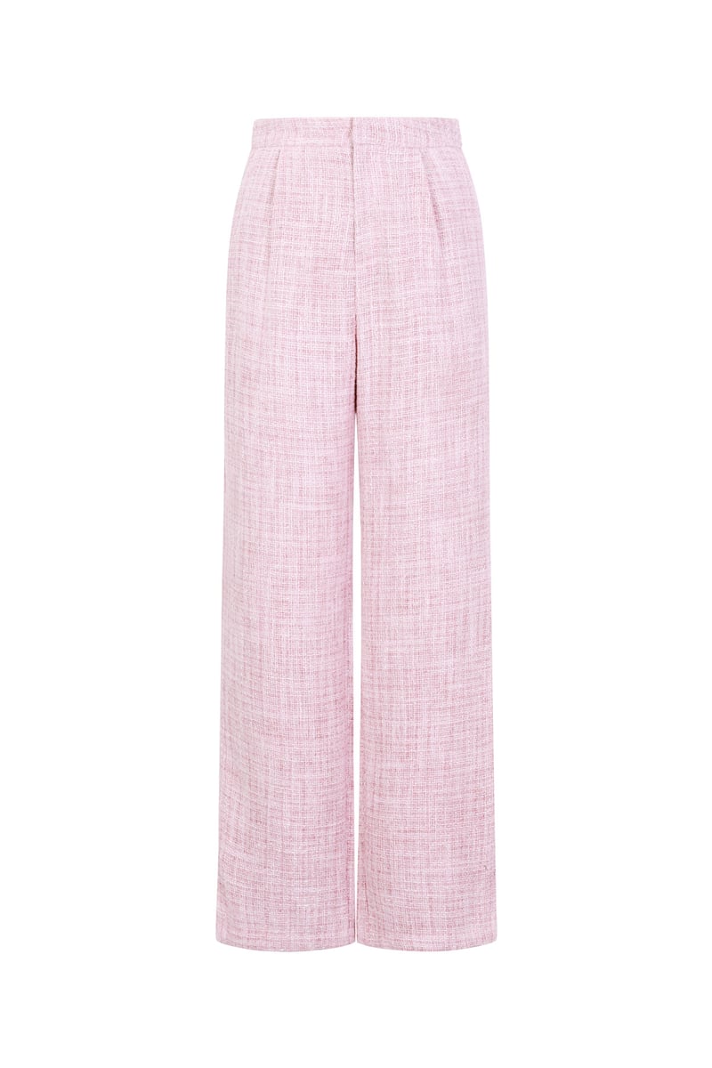 Fibra di poliestere (poliestere) Pantaloni dritti A quadri Eleganti Abiti autunnali/invernali