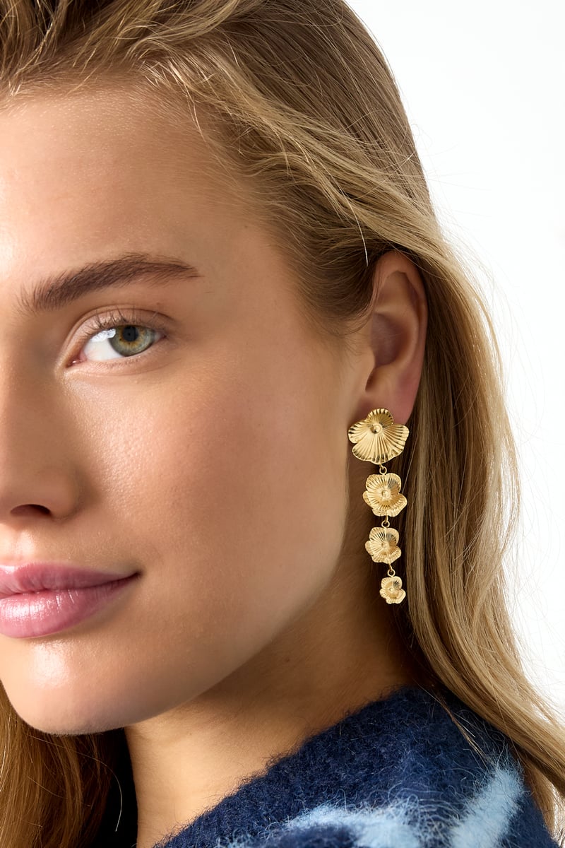 Orecchini pendenti con fiori, casual, quotidiani, per riunioni/feste, semplici, serie di gioielli da donna