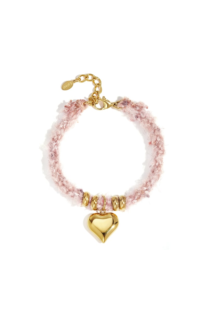 Braccialetti con ciondoli a forma di cuore, casual, quotidiani, semplici, gioielli da donna