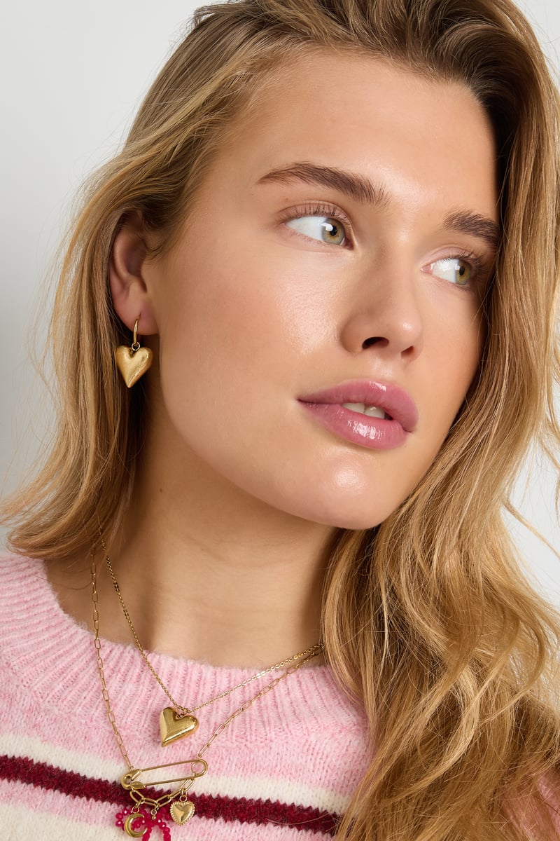 Orecchini pendenti a forma di cuore, casual, quotidiani, semplici, gioielli da donna