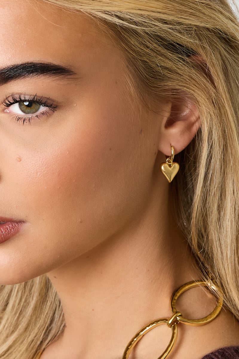 Orecchini pendenti a forma di cuore, casual, quotidiani, semplici, gioielli da donna