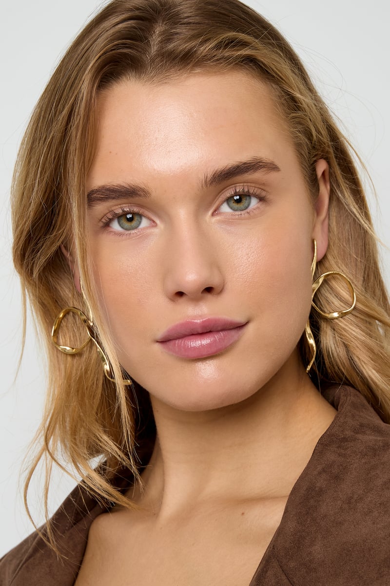 Orecchini a bottone linee Casual Quotidiano Semplice Serie Gioielli da donna