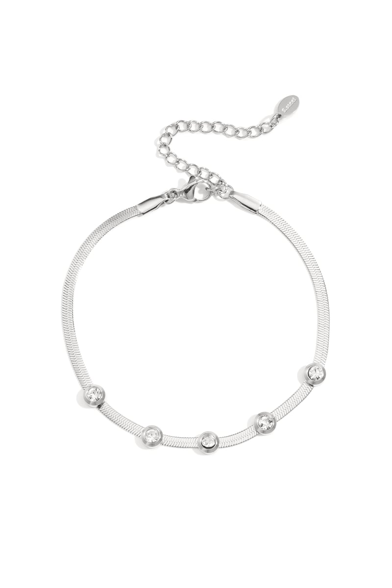 Braccialetti con catena di strass, serie casual, quotidiani e semplici, gioielli da donna
