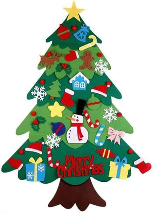 ALBERO DI NATALE IN FELTRO CON LED