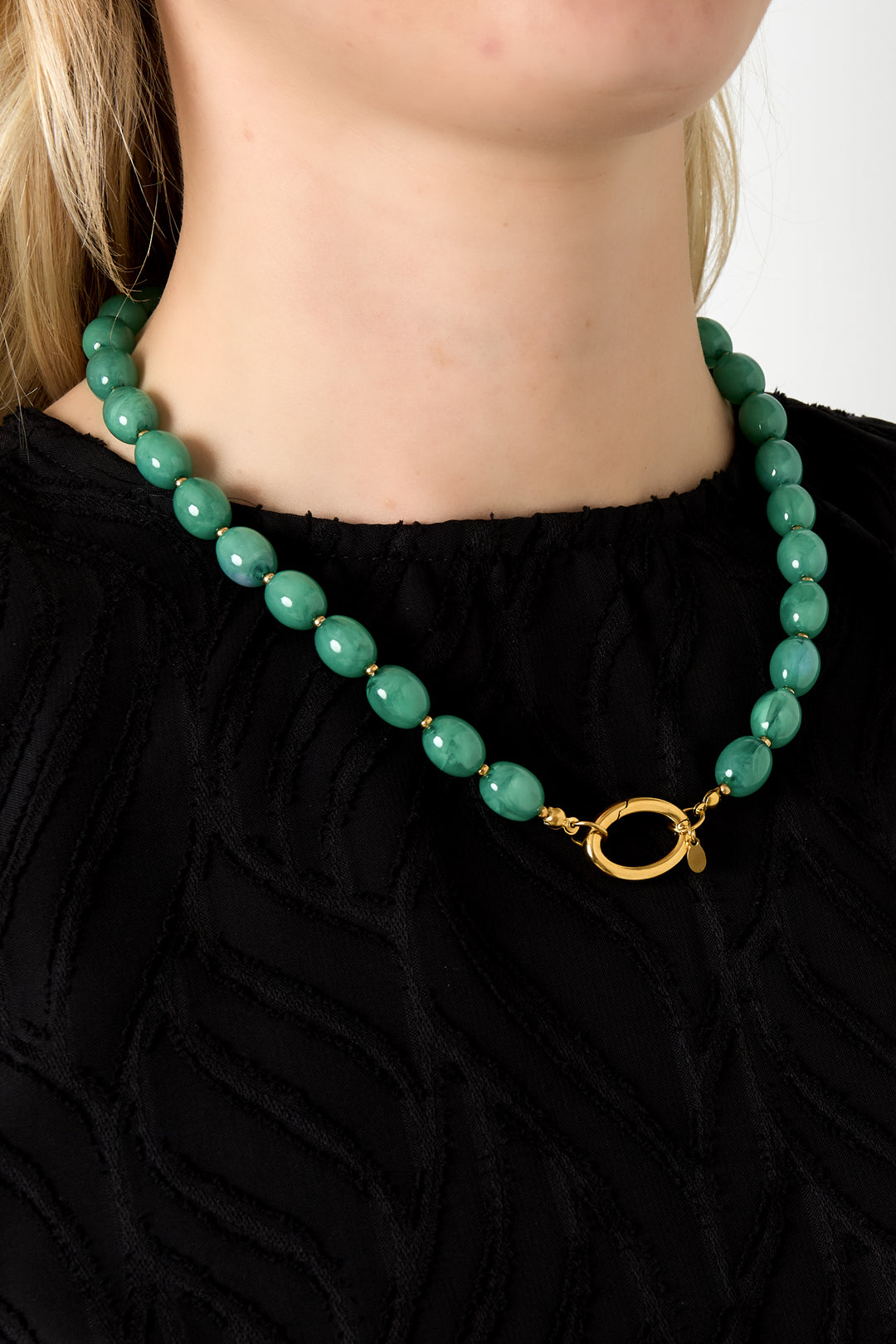 Collane di perline acriliche perline casual quotidiane-10.5*13mm