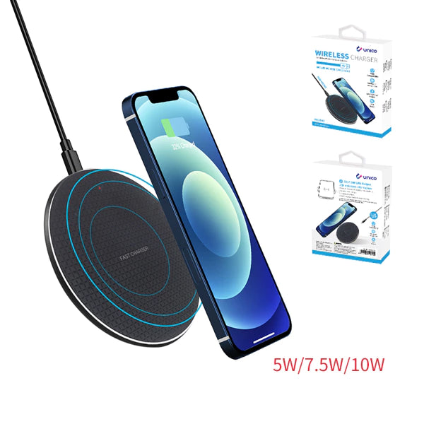 Caricabatterie wireless HC1940 da 10 W con cavo Micro USB da 0,5 m 2 A – Nero