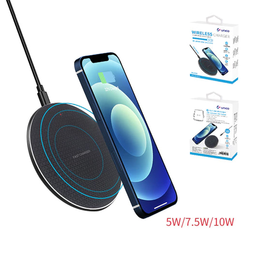 Caricabatterie wireless HC1940 da 10 W con cavo Micro USB da 0,5 m 2 A – Nero