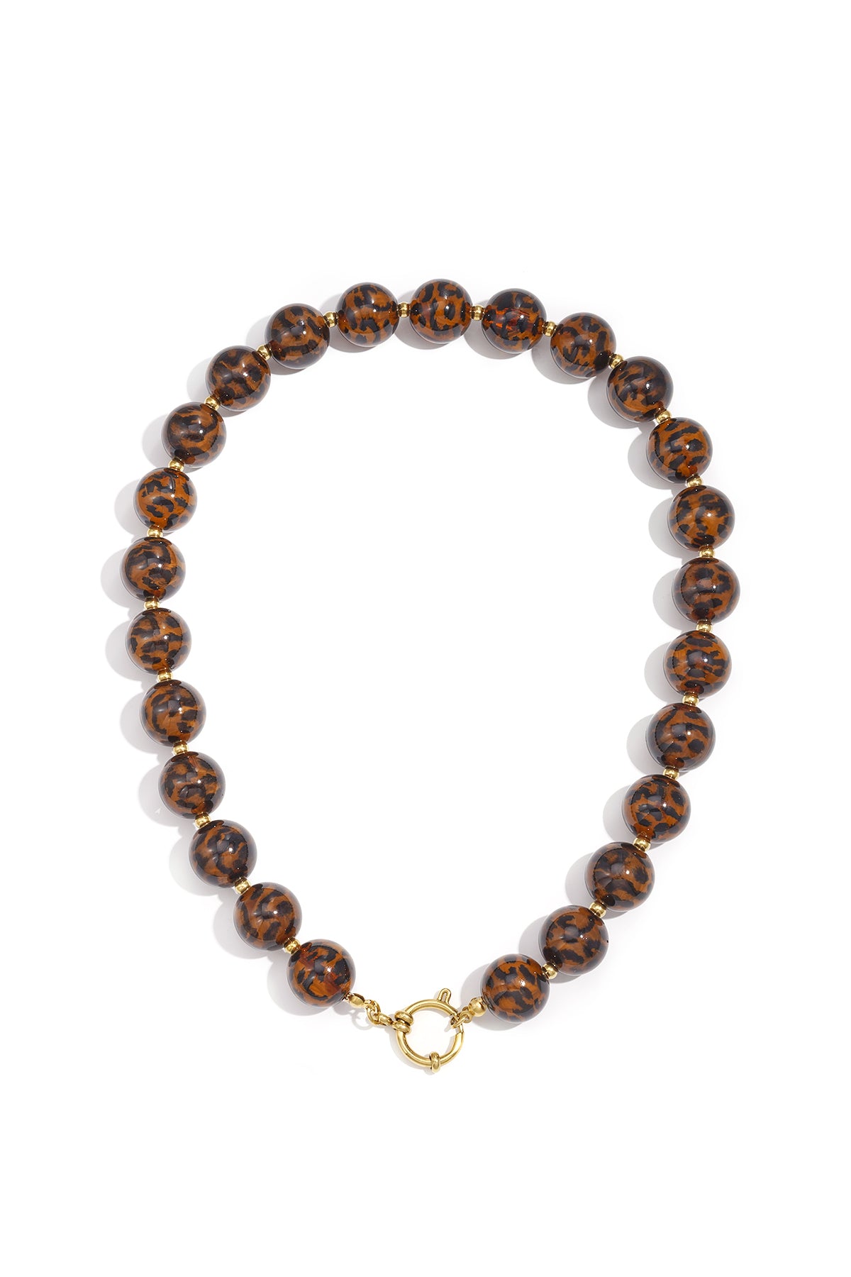 Collane con perline in acrilico, serie retrò, classiche, da donna, 16 mm