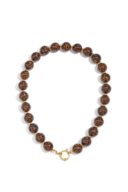 Collane con perline in acrilico, serie retrò, classiche, da donna, 16 mm