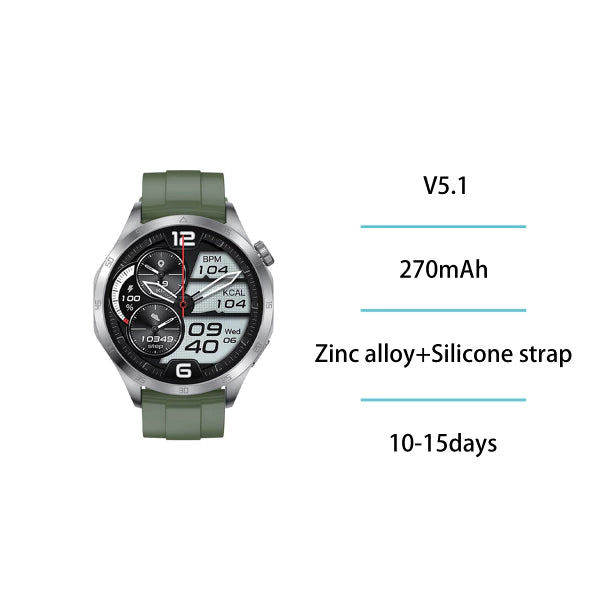 Smartwatch MActivePro APP SW2179 da 1,43 pollici – Argento