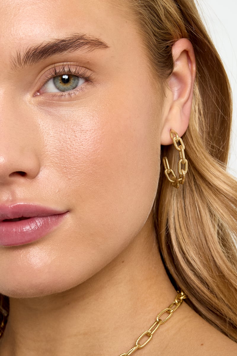 Orecchini a cerchio casual quotidiani semplici serie gioielli da donna