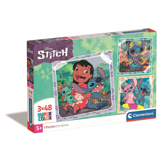 Disney Lilo e Stitch, Star Dog Musica 3x48 pezzi Clementoni