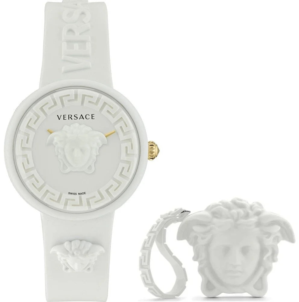 VE6G00123 - VERSACE Mod. MEDUSA POP 3H + VERSACE WHITE SILICON PURSE