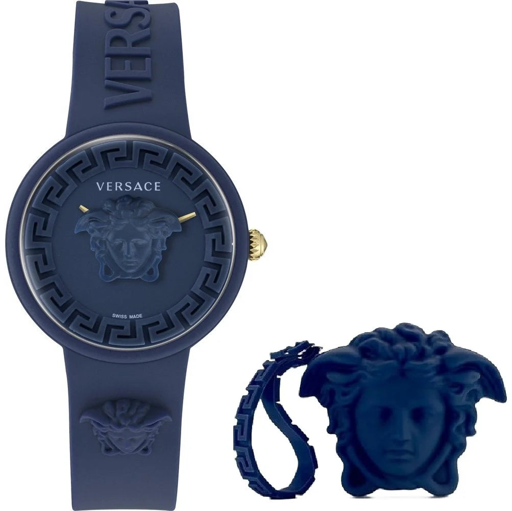 VE6G00623 - VERSACE Mod. MEDUSA POP 3H + VERSACE BLUE SILICON PURSE