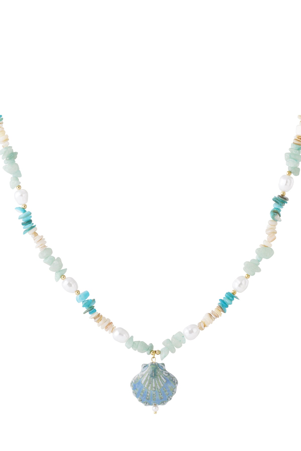 Collane con perline di pietra, stile tartaruga, casual, per vacanze/spiaggia, semplici, da donna