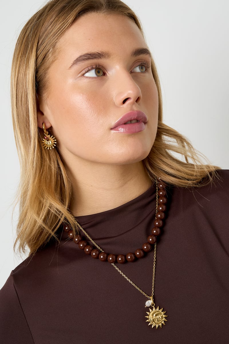 Collane con ciondolo sole Casual Quotidiano Semplice Serie Gioielli da donna