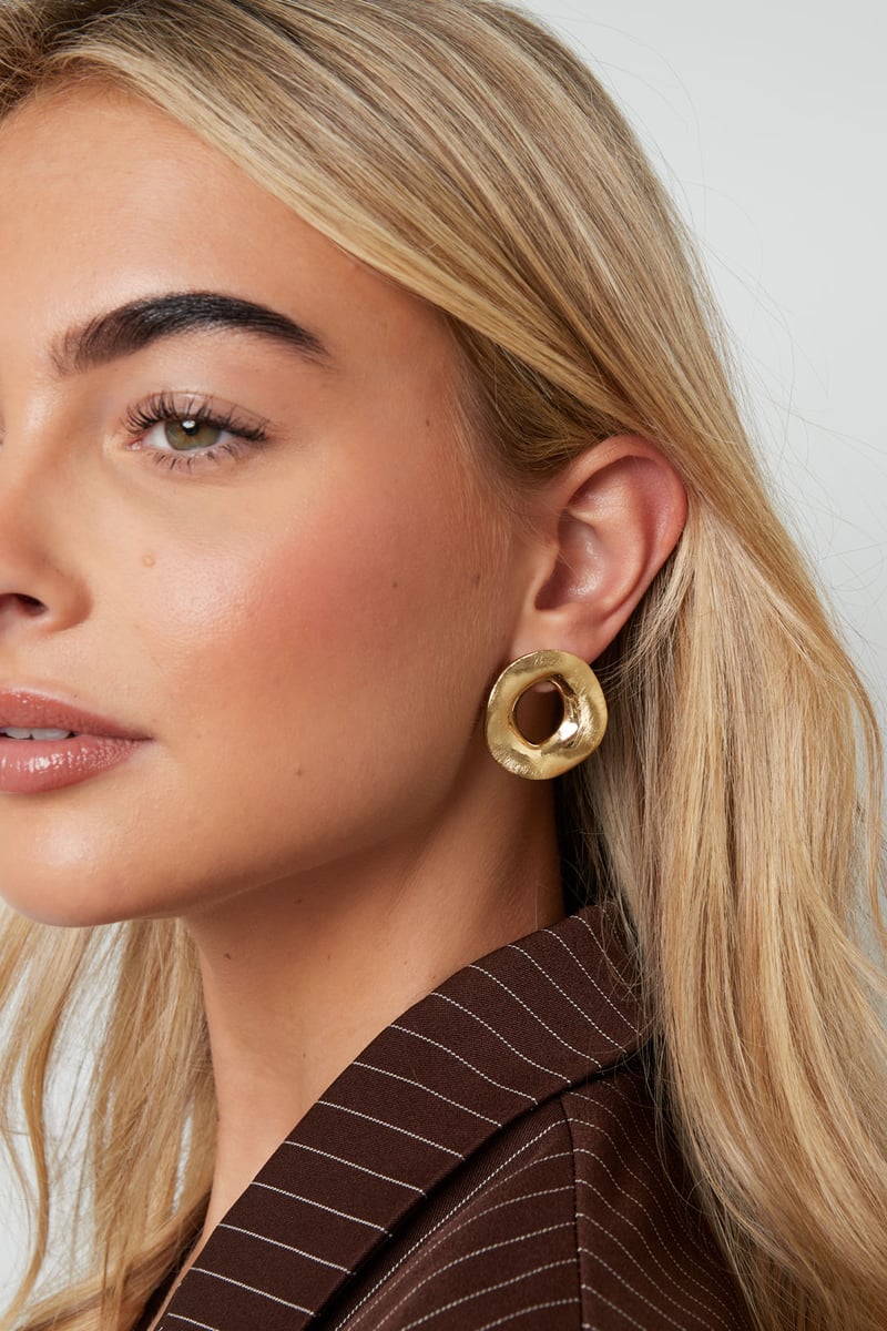 Orecchini a bottone a cerchio Casual Daily Simple Series Gioielli da donna