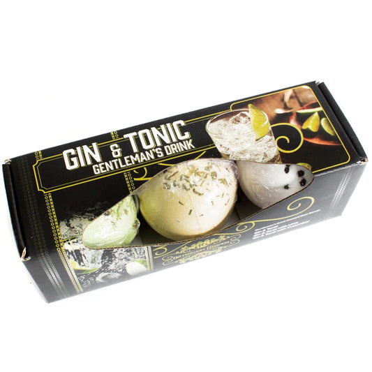 SET OF 3 BATH BOMBS - GIN &amp; TONIC